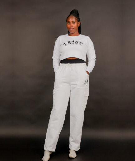 Women Crop Sweatshirt + Pants